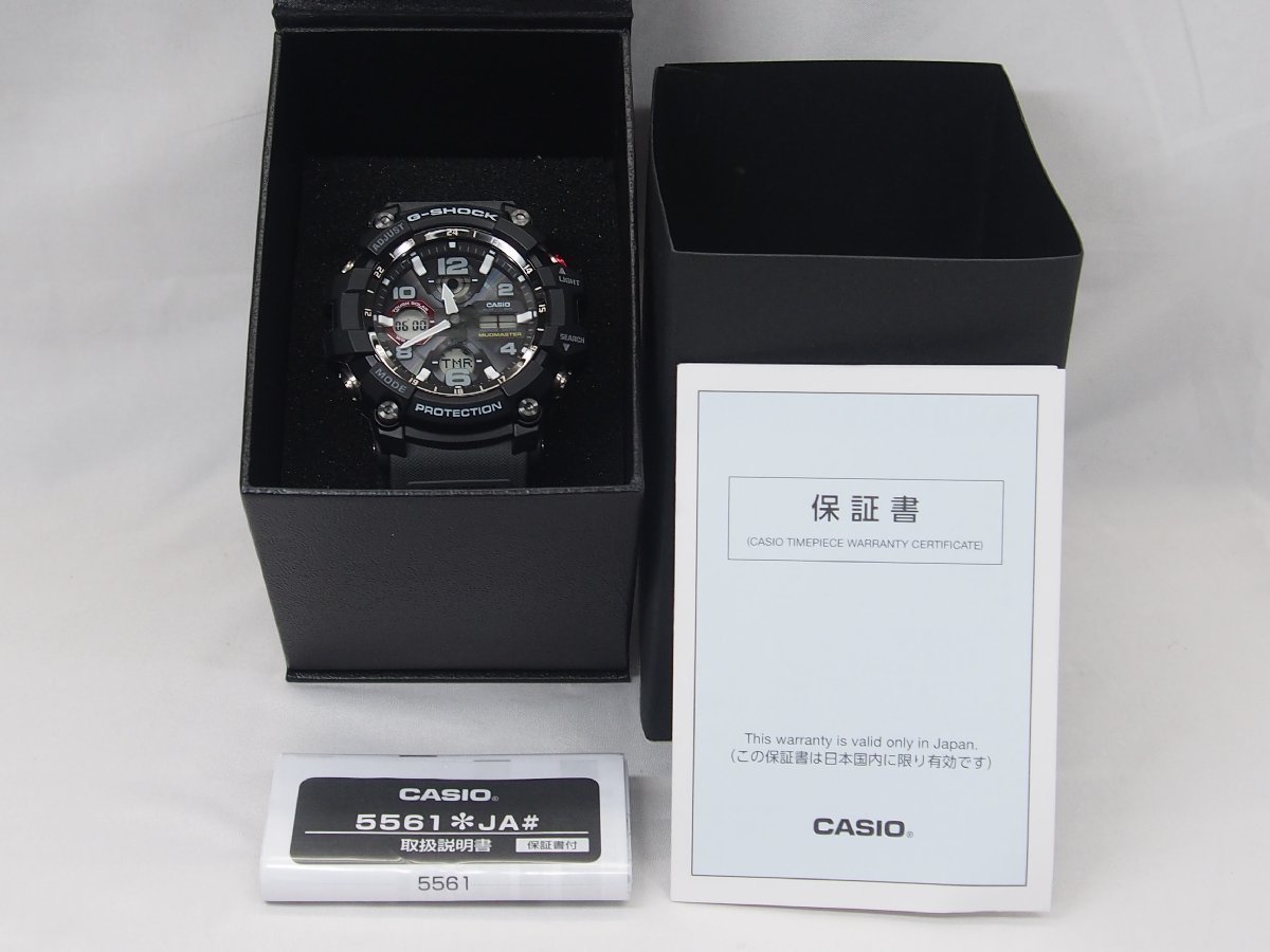 △378△ 【美品】CASIO カシオ G-SHOCK 腕時計 GWG-100 1A8JF MUDMASTER マッドマスター タフソーラー マルチバンド6 保証付きの画像1