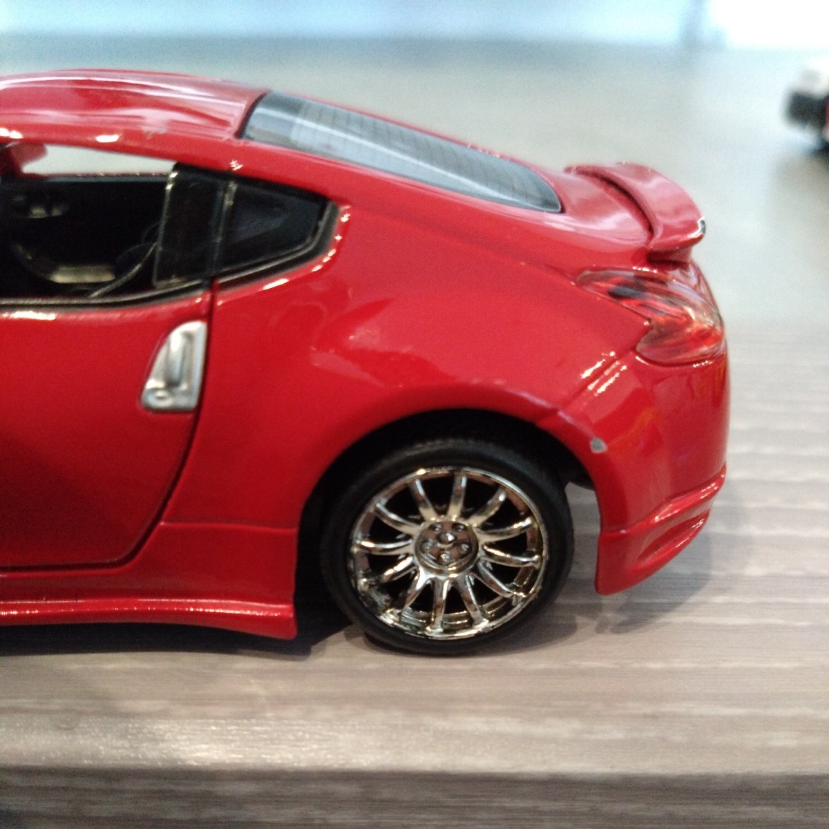 【１円スタート】UNI FORTUNE サウンド ミニカー フェアレディZ Z34 ライト点灯 プルバックカー _画像4