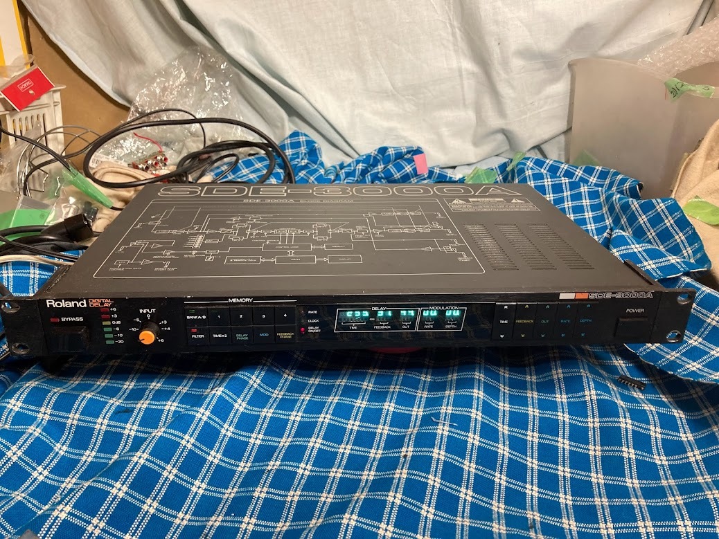 Roland　ローランド　SDE-3000A 　デジタルディレイ　完動品【3ヶ月保証 】０２０３−１_画像2