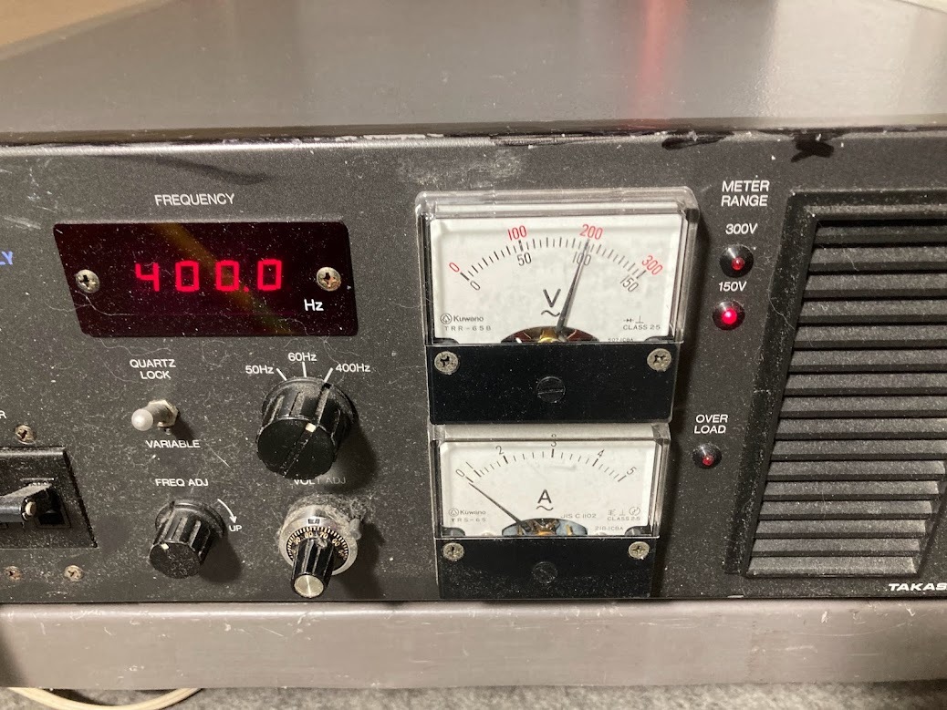 28500円 送料無料 高砂 アンプ方式交流電源 AA330Fアイソ 28500円 送料無料 高砂 アンプ方式交流電源 AA330Fアイソ