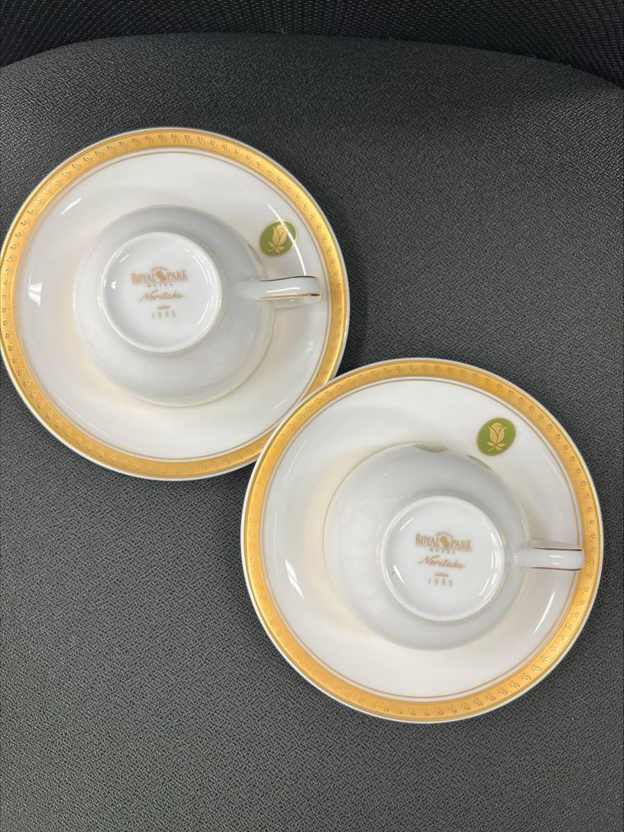 #1924 Noritake ノリタケ　ROYAL PARKペア食器　箱無し　中古品_画像3