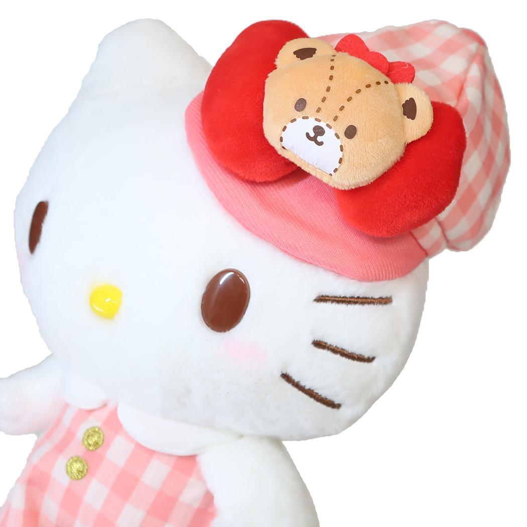 ◆新品　ハローキティ　Hello Kitty　プラッシュドール　S　ぬいぐるみ〈ギンガムチェック・キャスケット〉サンリオ　sanrio_画像3