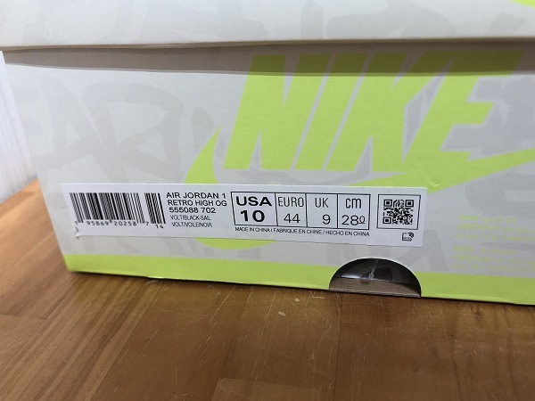 ★中古★　NIKE(ナイキ) 　AIR JORDAN 1 RETRO HIGH OG スニーカー 28.0cm US10 555088-702★（M6736）_画像10