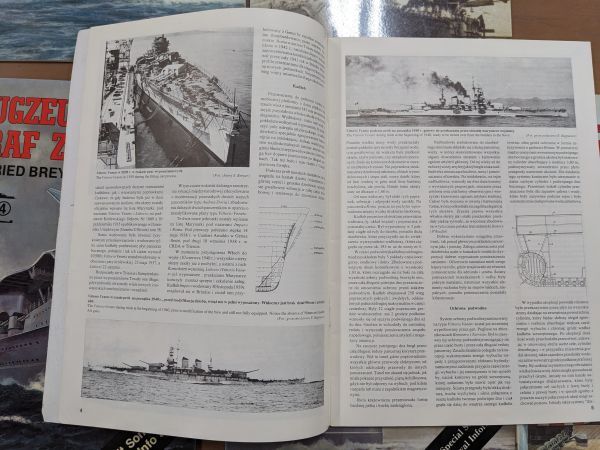 洋書 戦艦 写真 資料本 軍艦 /軍艦原図集 第一集 / 欧州海戦史 3冊 / 英国戦艦ネルソン型に関する一考察 など まとめて 大量セット（G8218_画像7