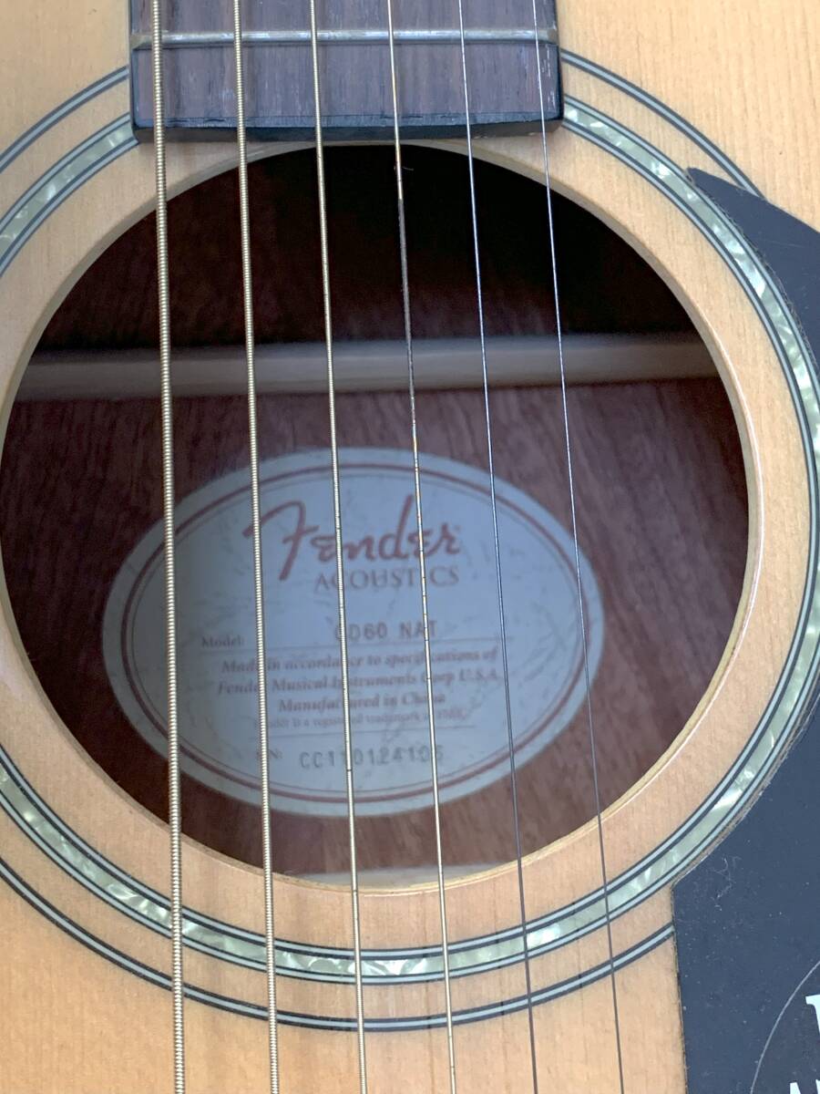 【Fender/フェンダー】CD60 NAT アコースティックギター アコギ  専用ハードケース付属の画像5