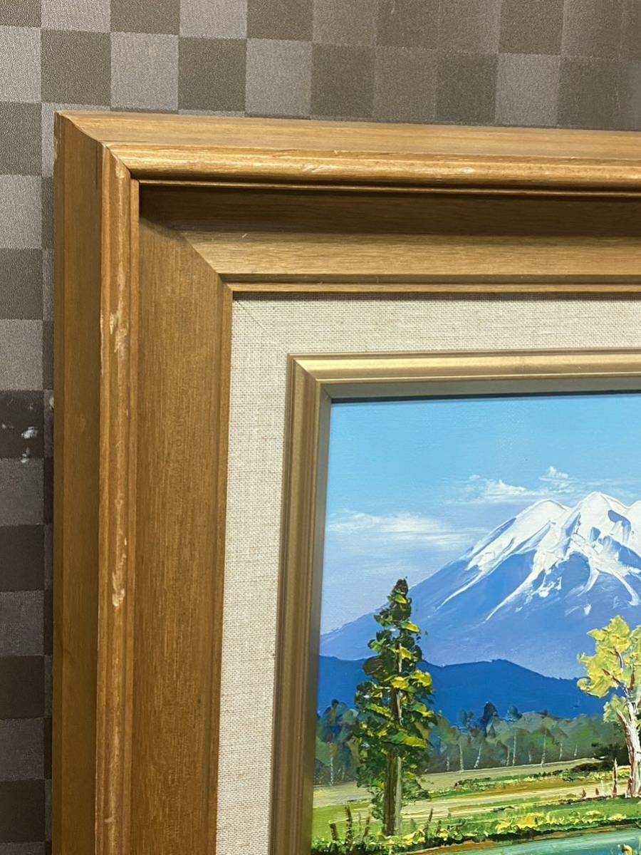 羽沢清水作油絵 タイトル御岳山 Yahoo!オークション - 真作 油彩画 油絵 羽沢清水 【御岳山】 F4