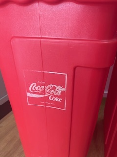 コカ・コーラ　空き缶　ペットボトル飲料　二個SET　　ゴミ箱　リユース　　店舗用品◆コレクター_画像4