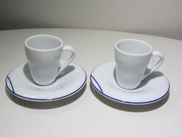 ALESSI アレッシィ　グイド・ベンチュリーニ デザイン　デミタス カップ＆ソーサー ペア　食後のコーヒーにいい大きさおしゃれ_画像1