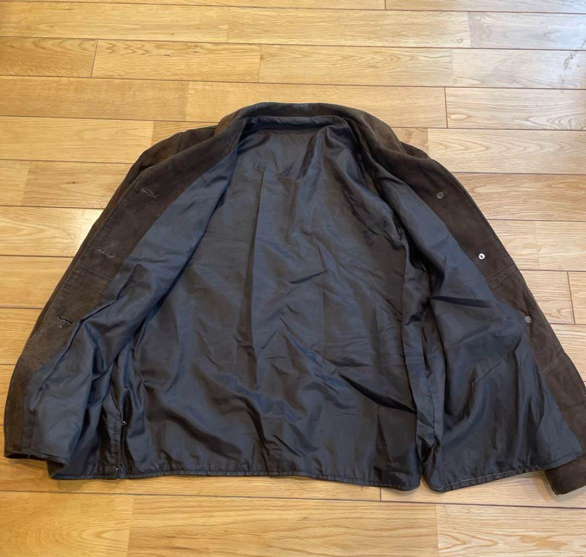 40s vintage leather jacket レザージャケット スウェード 本革 羊革 コート ジャケット ブルゾン バックスキン_画像2