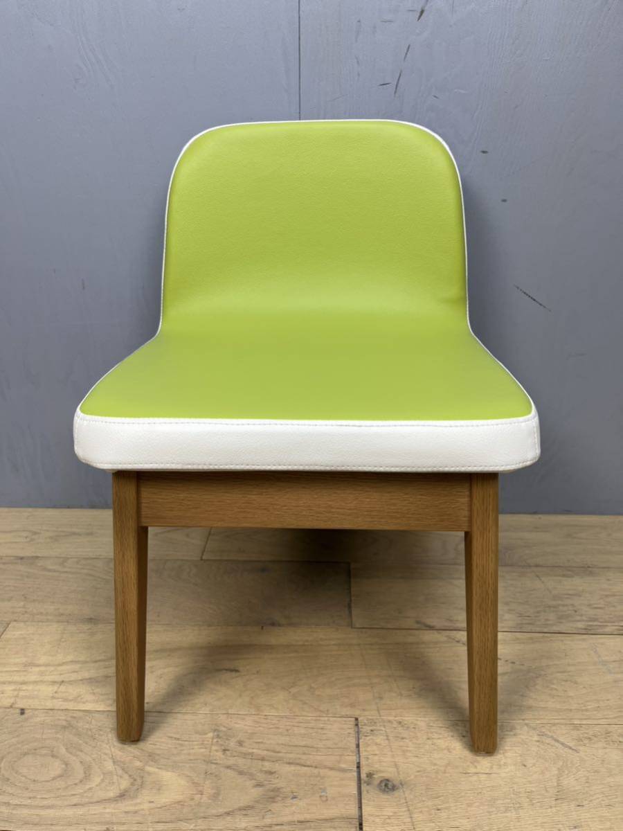 KAWAJYUNN кожа Jun DONO CHAIRdo-no стул стандартный модель детский стул Kids стул зеленый ④