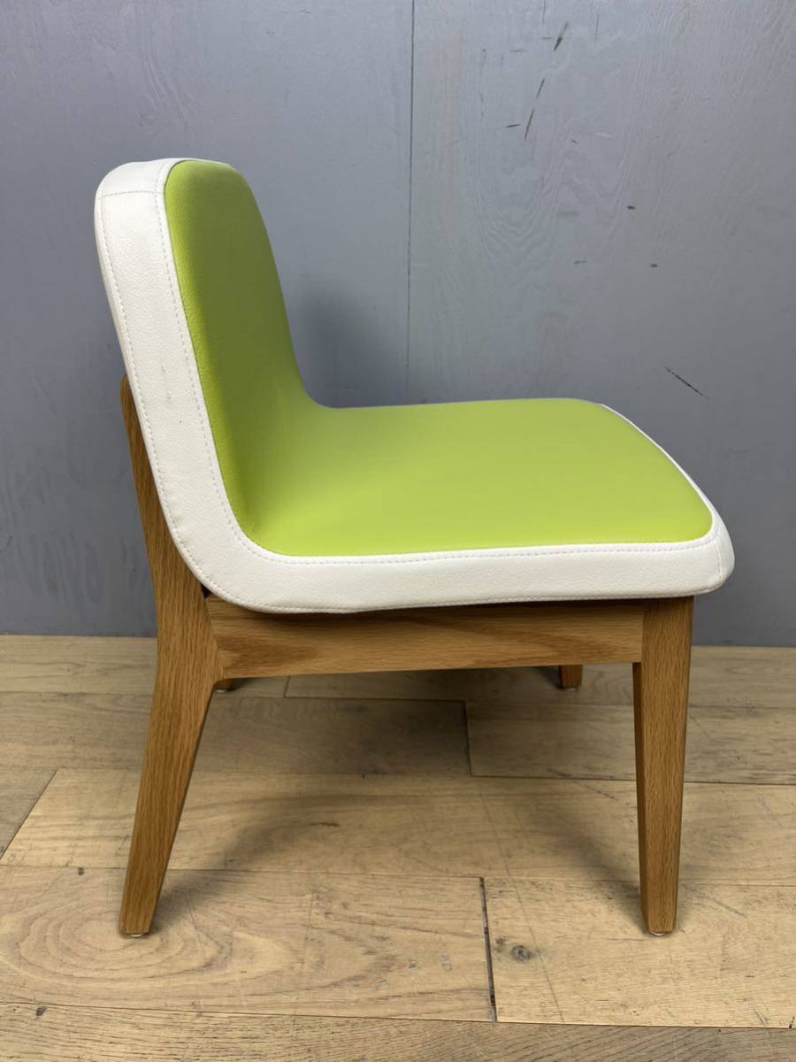 KAWAJYUNN кожа Jun DONO CHAIRdo-no стул стандартный модель детский стул Kids стул зеленый ④