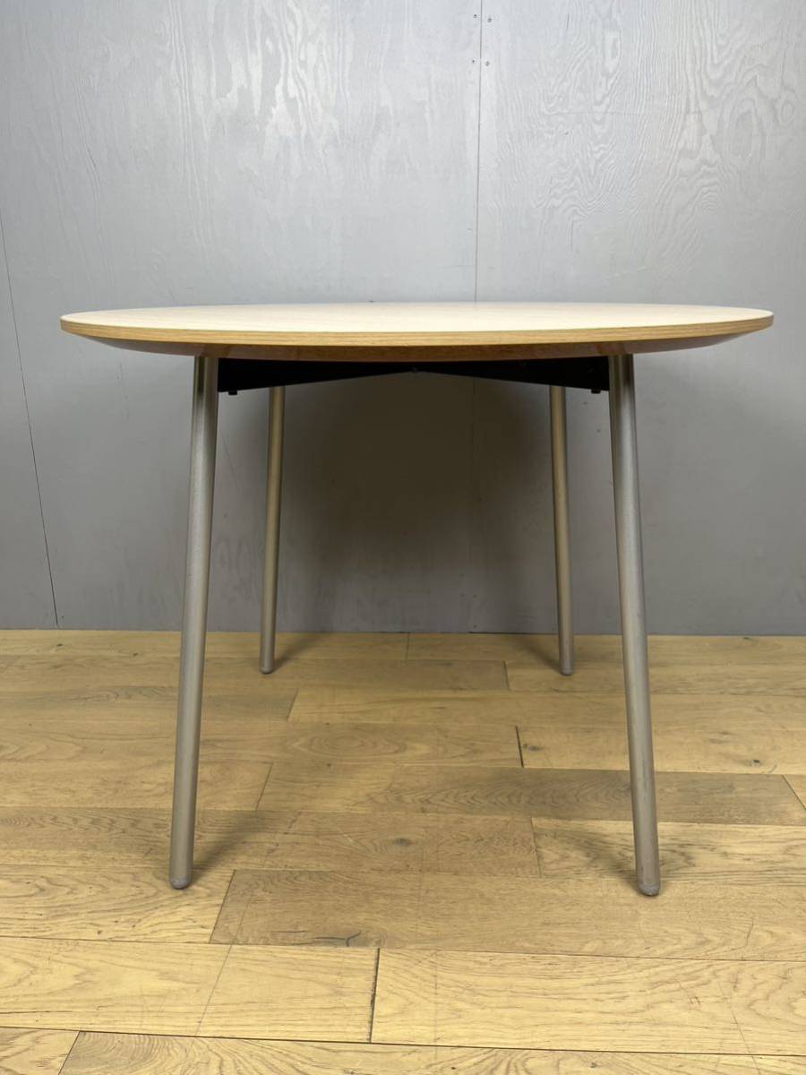 ITOKI イトーキ タクシステーブル 丸テーブル TKJP-09CF-98 天板ナチュラル木目調 ミーティングテーブル Φ900×H700 ②の画像5