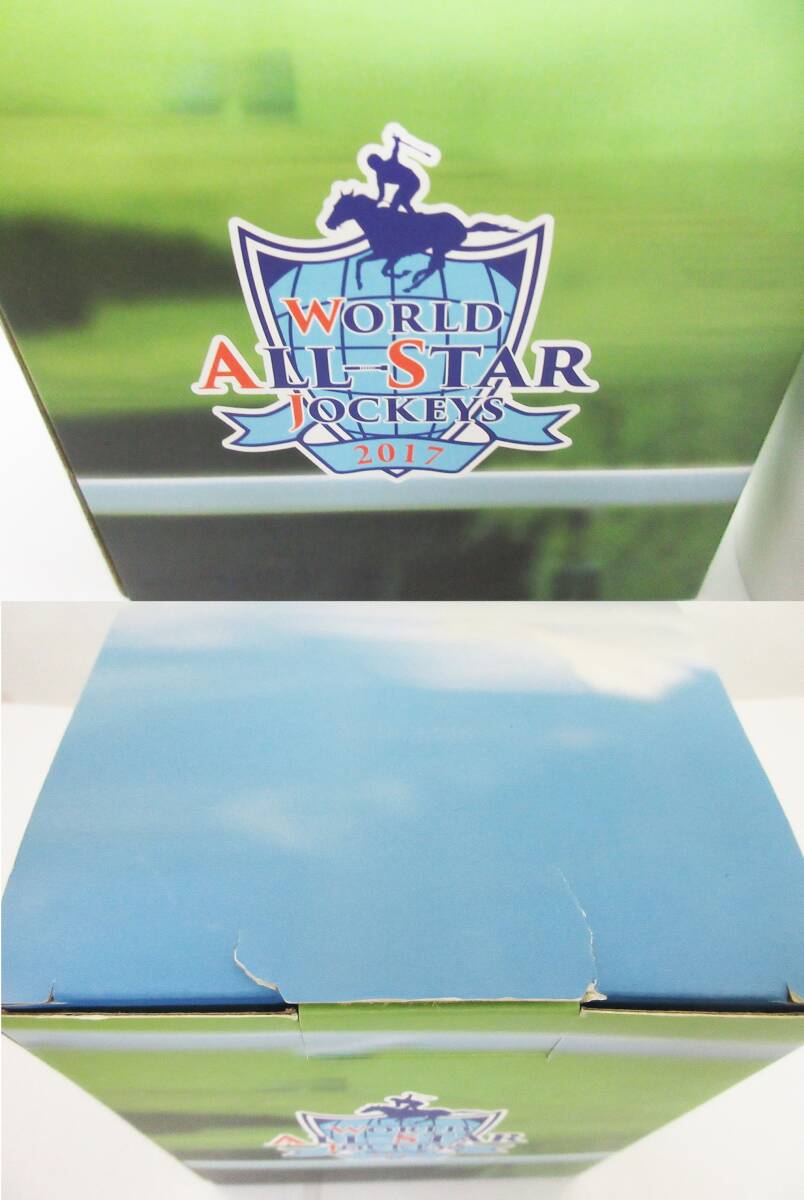 F9365●WASJ オリジナルロゴ入りスタンドキープマグ 優勝チーム的中賞●WORLD ALL-STAR JOCKEY 2017●400ml●JRA 当選品●未使用品_外箱には傷みがあります。