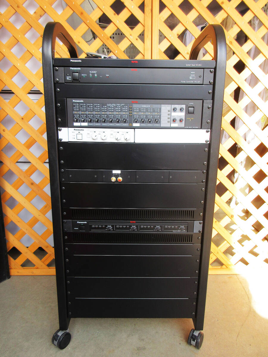 SH5281[Panasonic RAMSA звук система ] система подставка WL-R02/ усилитель WP-DA114/ миксер WR-DX002/ источник питания WU-L61*WX-SP104* б/у 