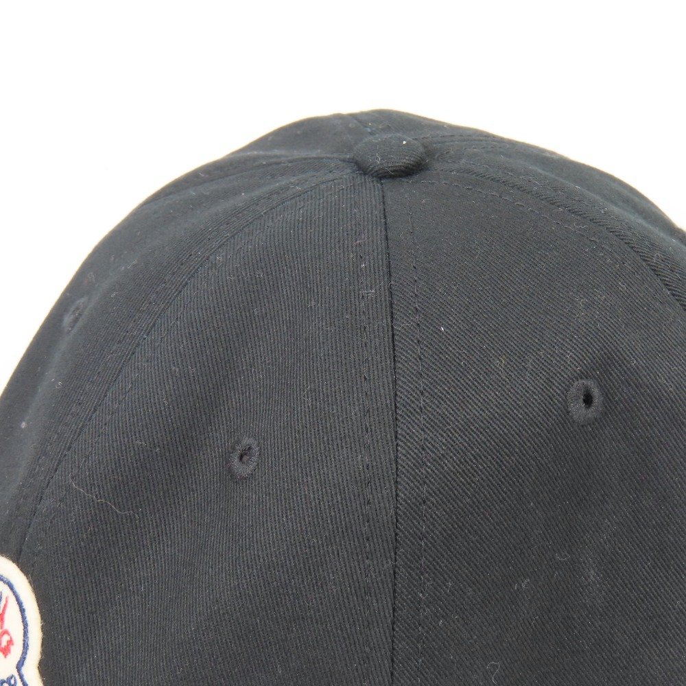 69049★1円スタート★MONCLER モンクレール 新品同様美品 ベースボール 帽子 キャップ コットン ブラックの画像5