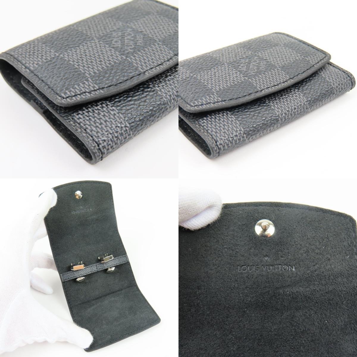 69174★1円スタート★LOUIS VUITTON ルイヴィトン 新品同様美品 カフリンクス ケース付 ビジネス スーツ アクセサリー カフス メタル_画像10