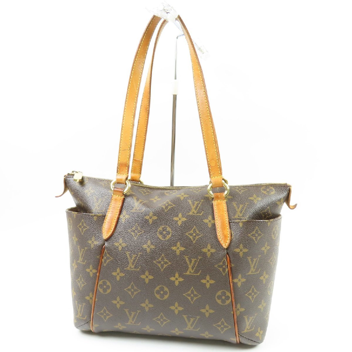 79451LOUIS VUITTON ルイヴィトン 中美品 トータリーPM トートバッグ ヴィンテージ モノグラム ショルダーバッグ ヌメ革 ブラウン