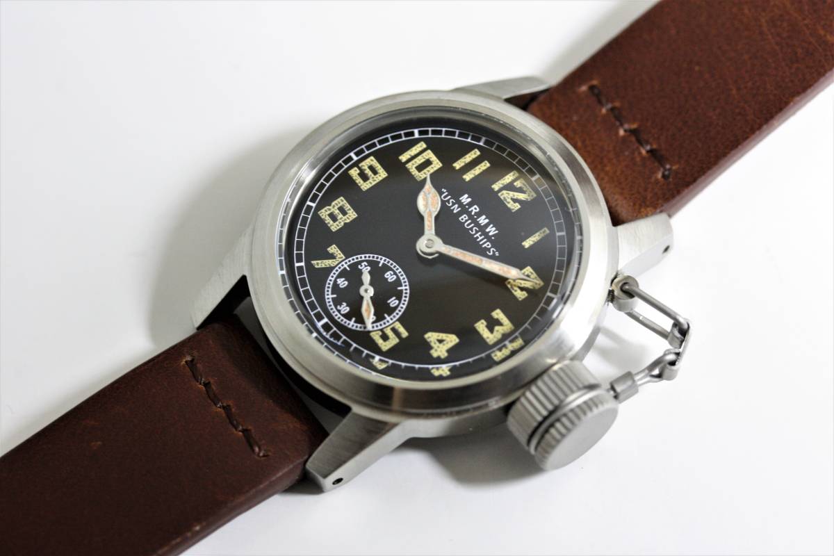 アメリカ海軍特殊部隊モデルを復刻 M.R.M.W.ミリタリーウォッチ USN BUSHIPS WATCH ブシップウオッチ クォーツ腕時計 hamiltonハミルトン _画像4