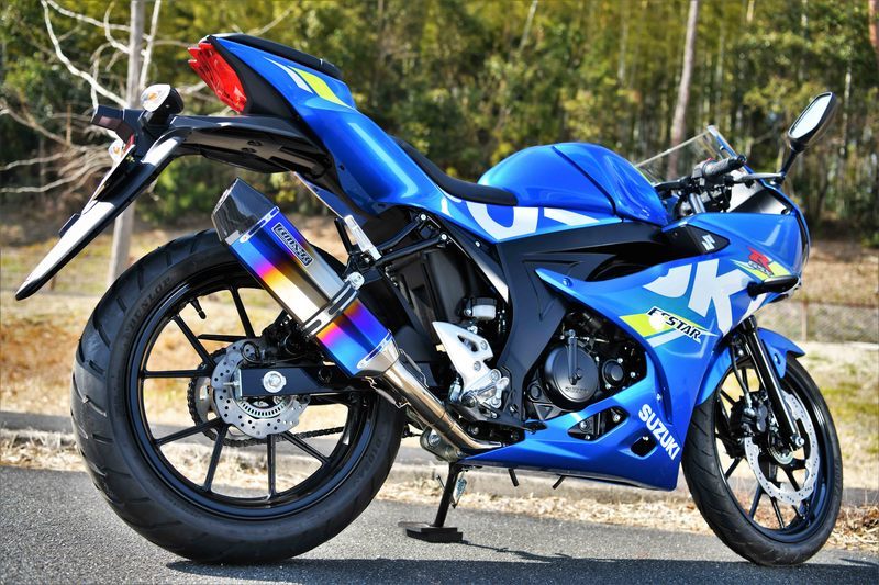 新品 ビームス GSX-R125/GSX-S125 (2BJ-DL33B/2BJ-DL32B)用 CORSA-EVOⅡ ヒートチタンサイレンサー 政府認証 G340-65-S1J BEAMS マフラー_画像3