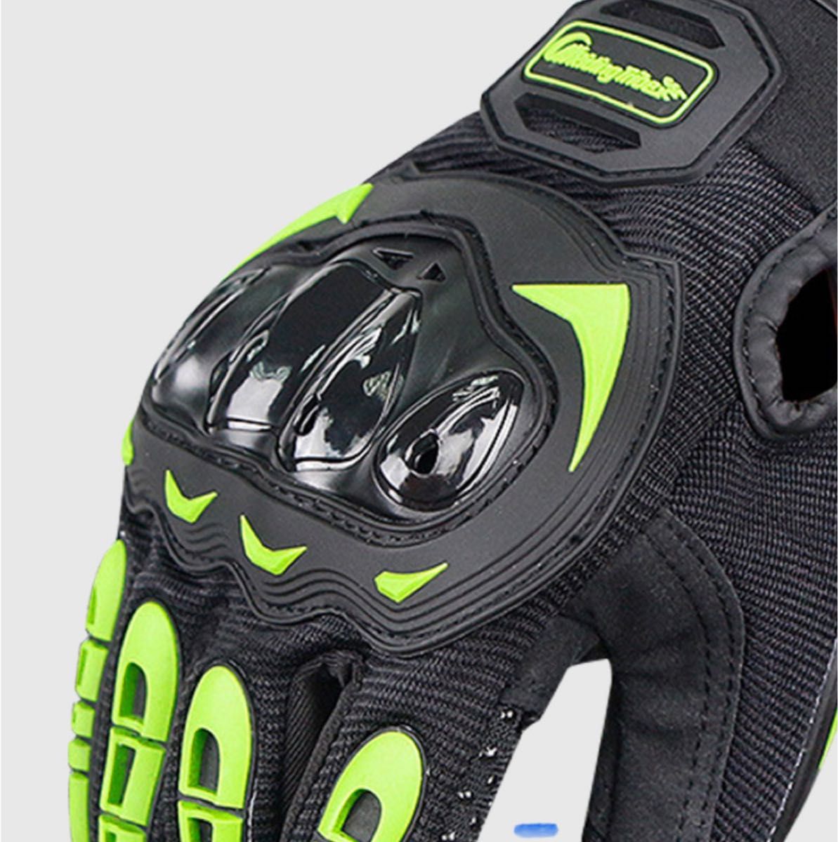 グローブ　Mサイズ　手袋　バイク　ツーリング　携帯対応　プロテクター バイクグローブ オフロード サイクリング
