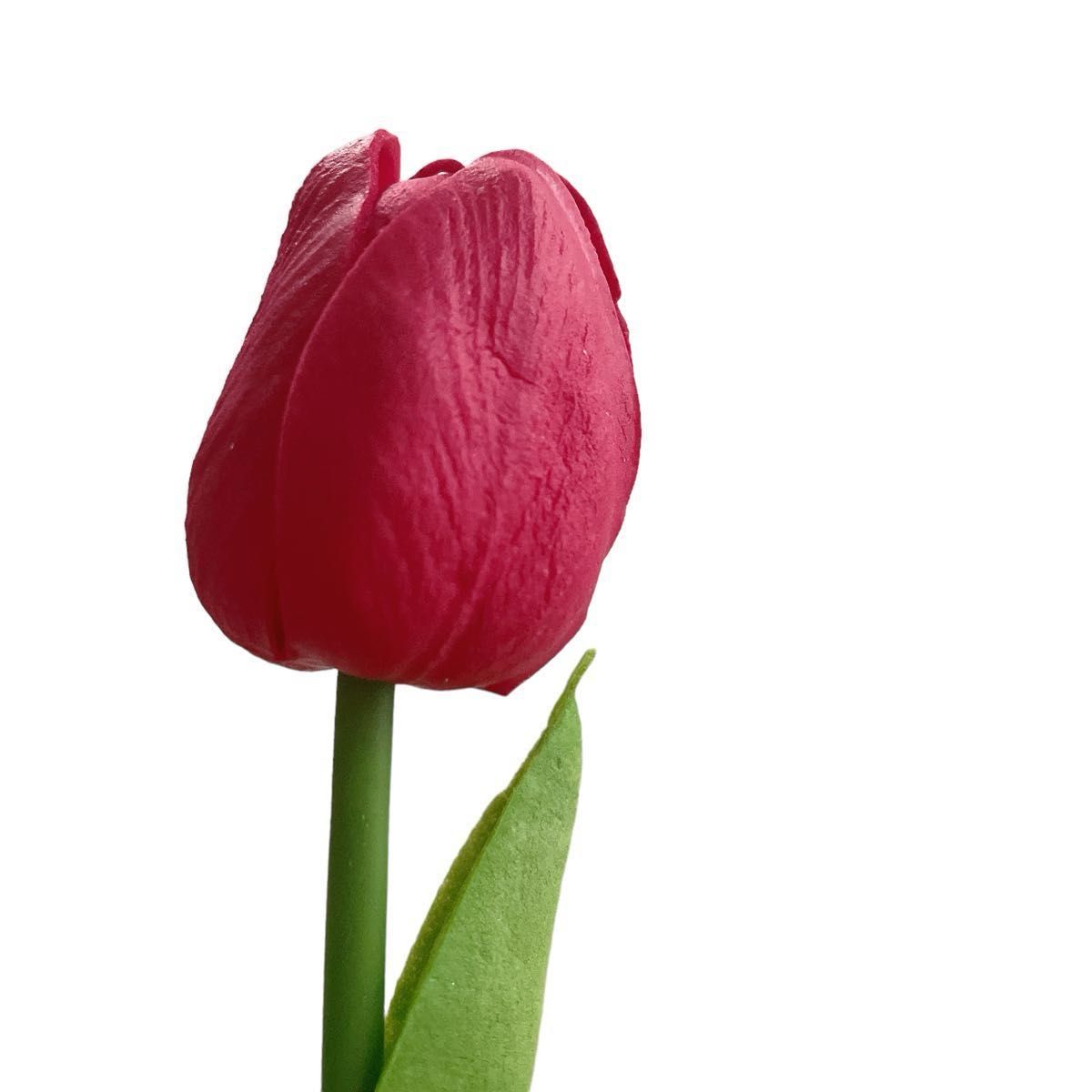 造花　チューリップ　赤　10本 まとめ売り　インテリア　ハンドメイド　フラワーアレンジメント　アートフラワー