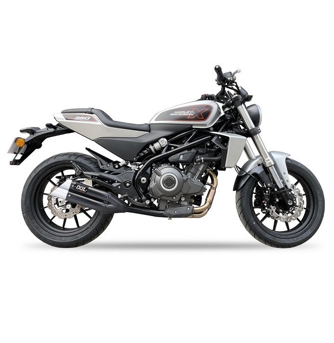 IXIL(イクシル) HARLEY DAVIDSON ハーレーダビッドソン X350 スリップオンマフラー L3XB デュアルハイパーロー【送料800円】_画像2