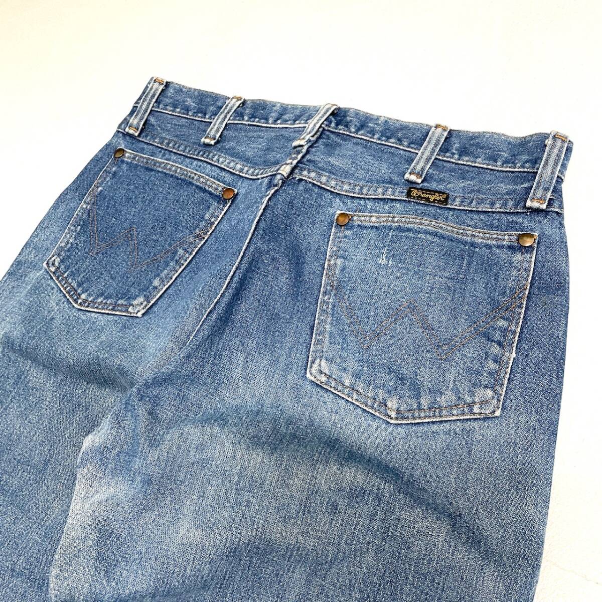 USA古着 90s Wrangler デニム パンツ アメリカ製 W32 / 13MWZ ラングラー ストレート ジーンズ ジーパン ヴィンテージ TALONジッパー_画像1