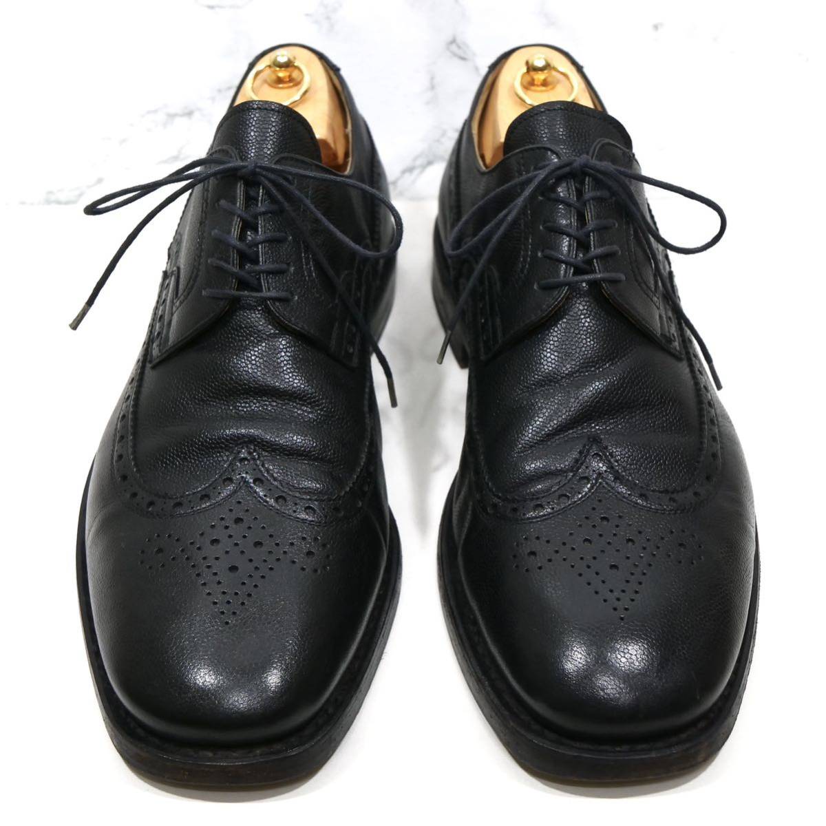 最高峰◎【Laszlo BUDAPEST】ラズロブダペスト UK10.5 28.5cm前後 ブラック ビジネスシューズ カジュアル メンズ 革靴_画像2