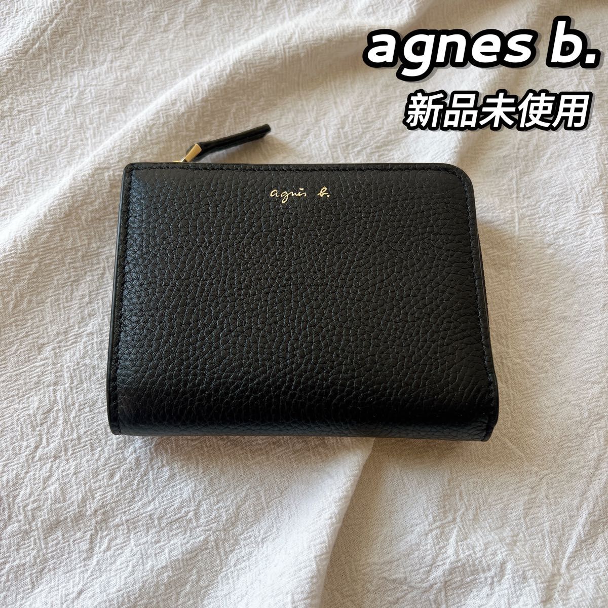 【新品】　アニエスベー　レディース　コンパクト財布　ミニ財布　二つ折り財布