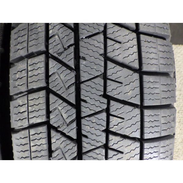 ダンロップ WINTER MAXX WM03 155/65R14 4本SET◎2020年製9分山スタッドレス◎中古 4本に若干の片シワあり◎旭川手渡し可◎N-BOX等に_画像5