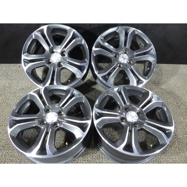 プジョー / PEUGEOT 208 純正アルミホイール 16 x 6.0J 4穴 108 +23 約64mm 4本SET◎中古 若干の傷、腐食あり◎旭川手渡し可_画像1