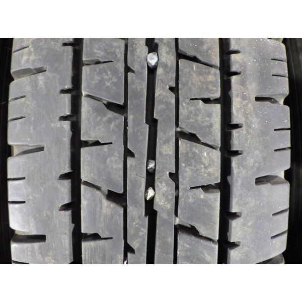 ダンロップ ENASAVE VAN01 195/80R15 107/105L LT 4本SET◎2019年製8分山オンロード◎中古 4本に若干のビート傷等あり◎旭川手渡し可_画像4