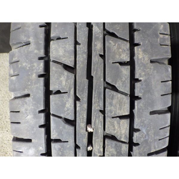 ダンロップ ENASAVE VAN01 195/80R15 107/105L LT 4本SET◎2019年製8分山オンロード◎中古 4本に若干のビート傷等あり◎旭川手渡し可_画像2