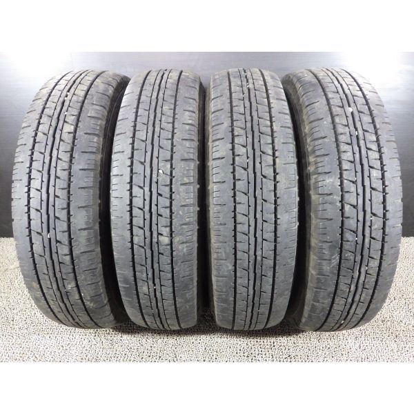 ダンロップ ENASAVE VAN01 195/80R15 107/105L LT 4本SET◎2019年製8分山オンロード◎中古 4本に若干のビート傷等あり◎旭川手渡し可_画像1