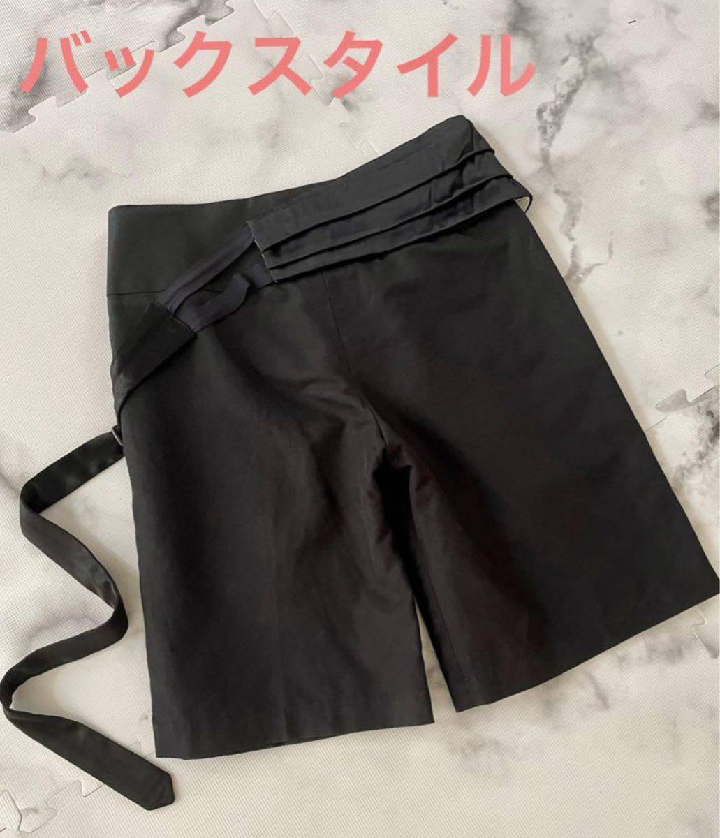 【Chloeクロエ】サテンベルトのハーフパンツ　フランス製_画像7