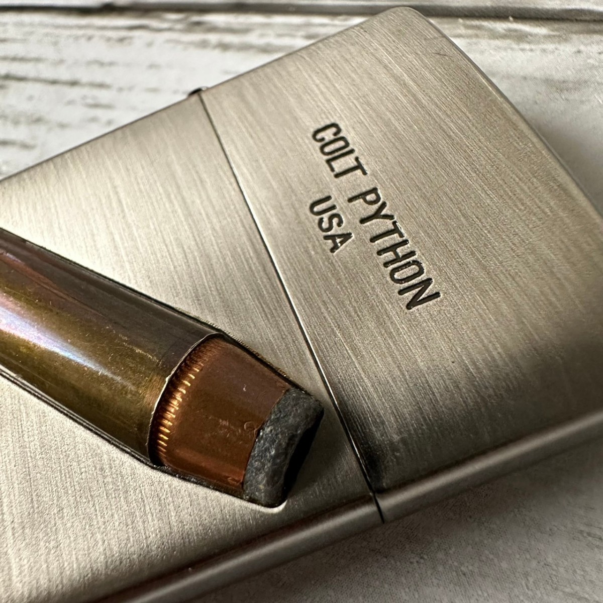 未着火 ZIPPO ジッポ COLT PYTHON USA コルトパイソン 94年_画像7