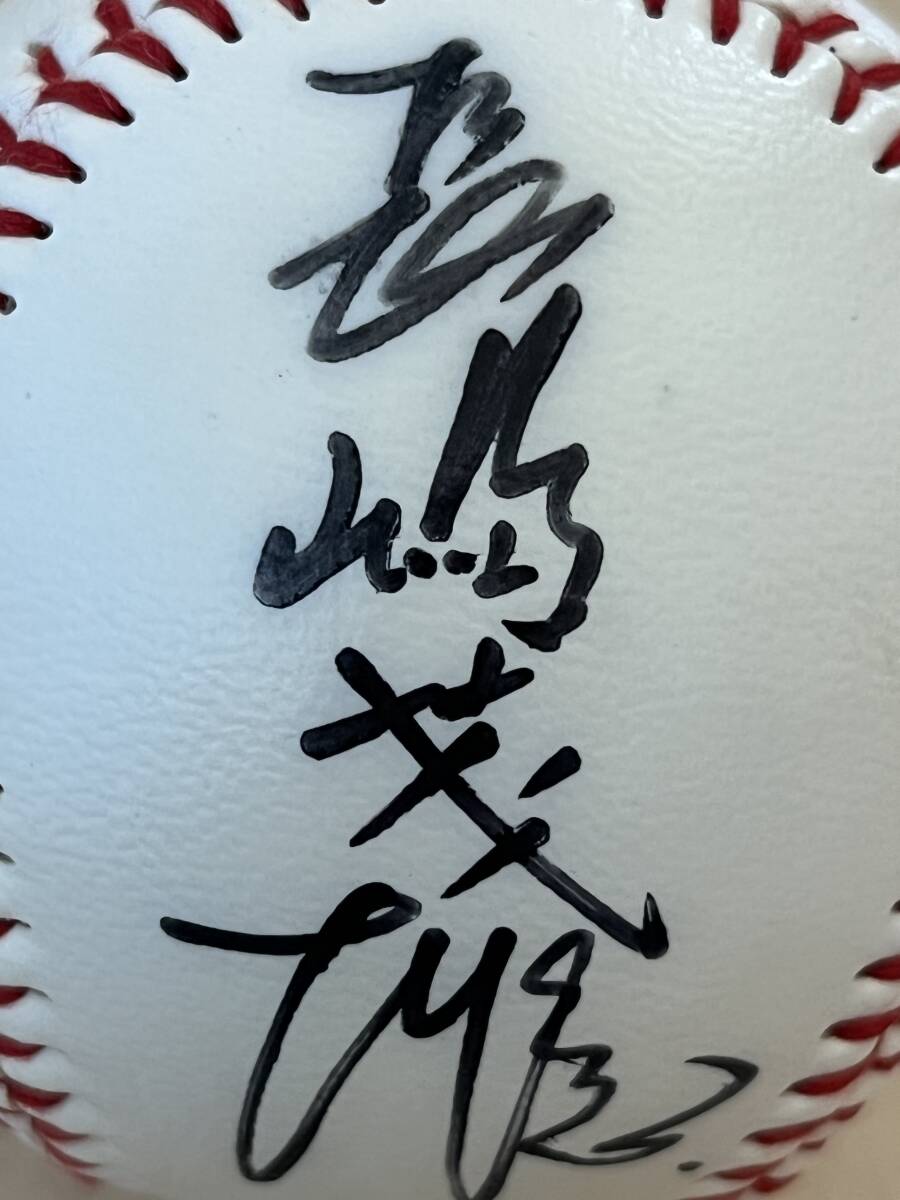  Yomiuri Giants . person army * Nagashima Shigeo autograph autograph ball [ lamp . official lamp ]