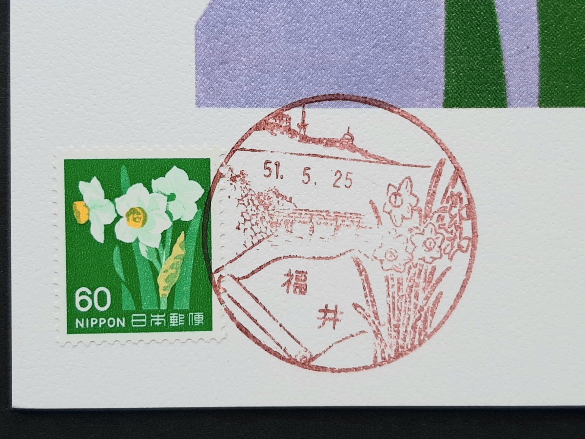 マキシマムカード 60円切手「すいせん」の画像2