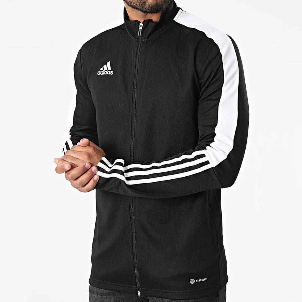 ★アディダス adidas 新品 メンズ AEROREADY トレーニング ジャージ トラック ジャケット 黒 Lサイズ[H60019-L] 二 弐★QWER_画像2