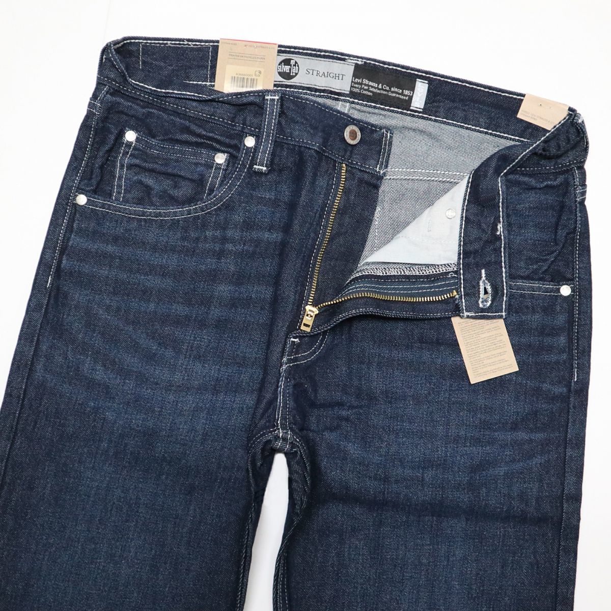 ★リーバイス Levis 新品 メンズ シルバータブ コットン ストレート ジーンズ デニム パンツ 30インチ [A3666-0001-30]四 壱★QWER★_画像2