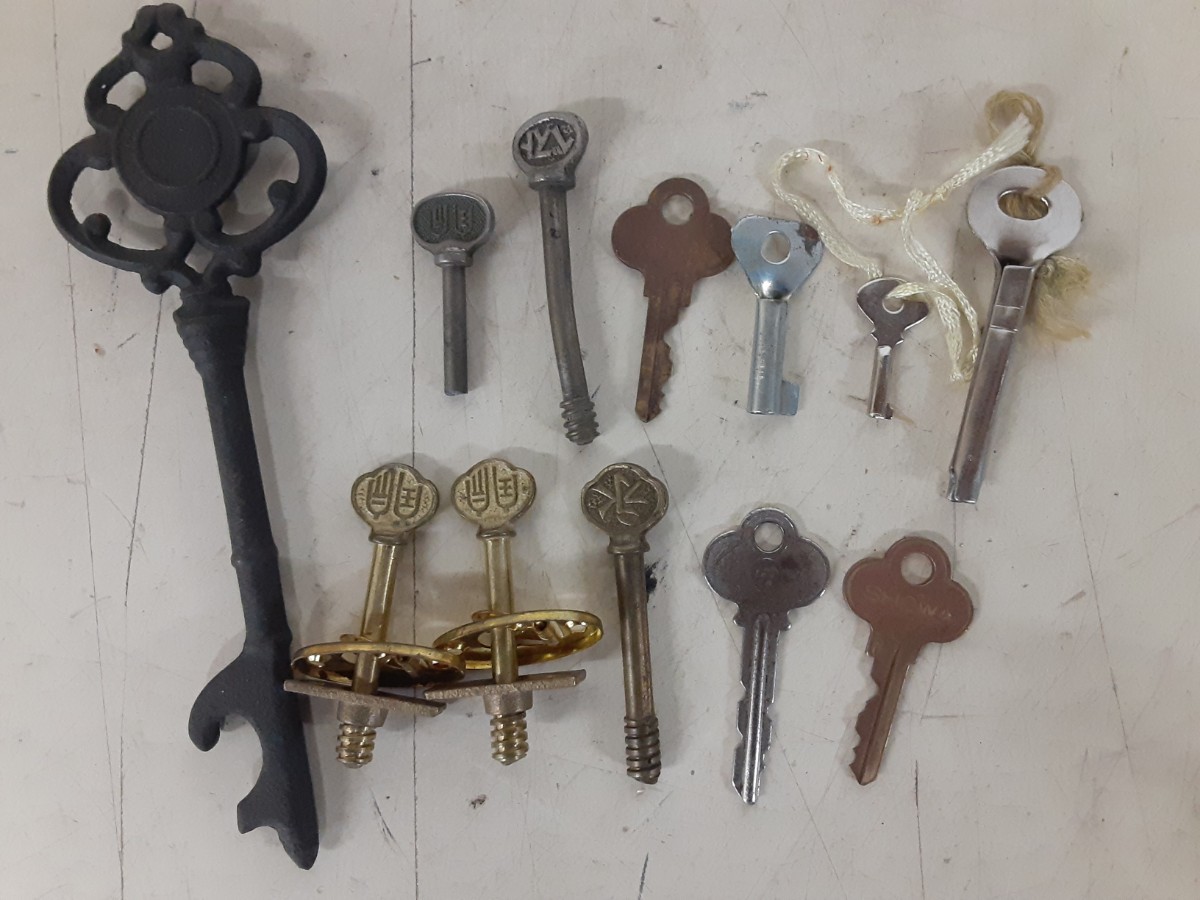  смешанные товары 1] retro античный Vintage старый ключ латунь различный совместно ключ ключ коллекция дисплей интерьер старый инструмент текущее состояние 