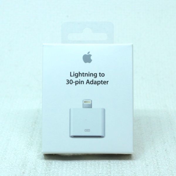 110d 未開封 アップル Apple アップル 純正 Lightning - 30ピンアダプタ MD823AM/A 変換アダプタの画像1