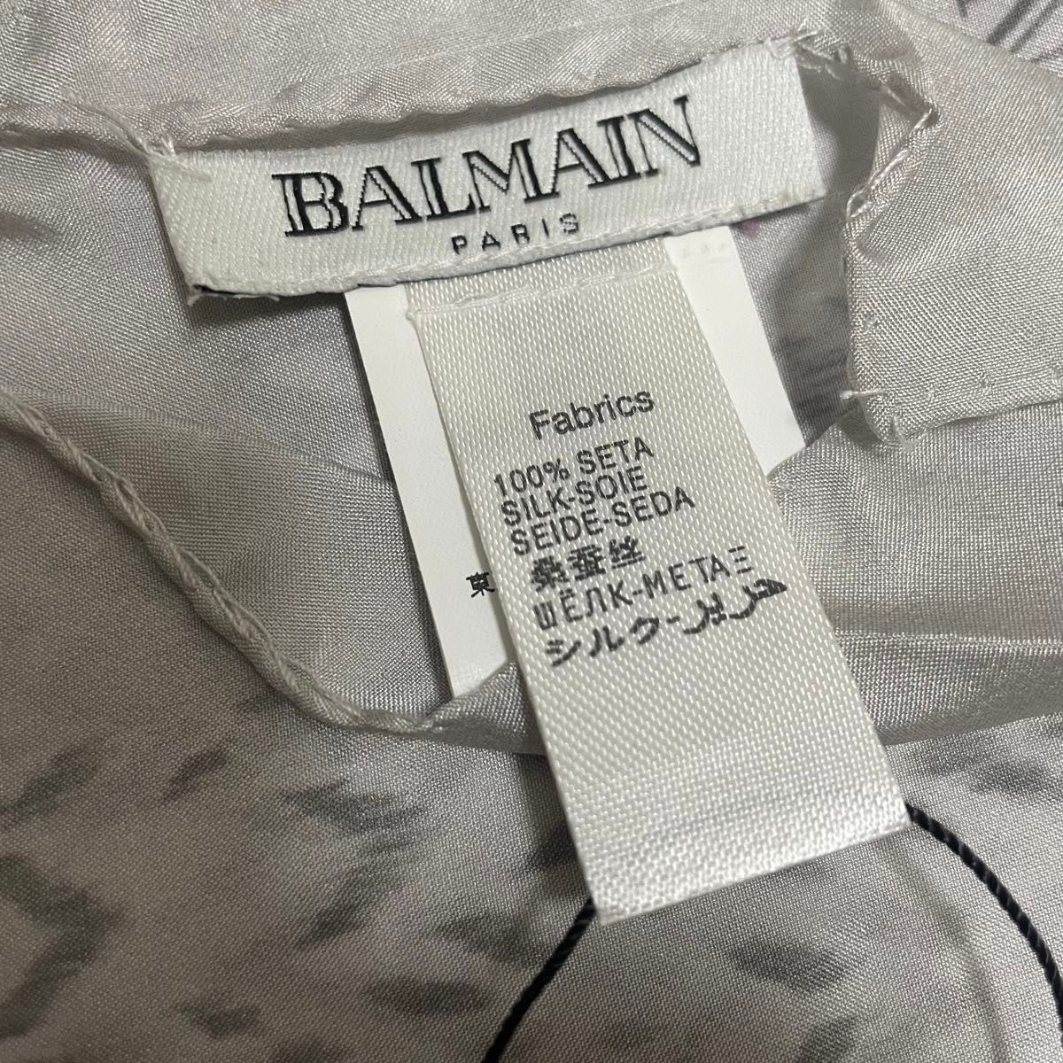 タグ付き 新品未使用 BALMAIN ストール シルク 正方形