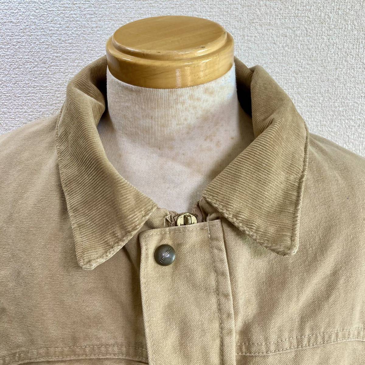 激レア希少モデル!!カーハート Carhartt チョアコート ２XL ライトブラウン系 ダックジャケット 裏地ブランケット トラディショナルコート_画像2