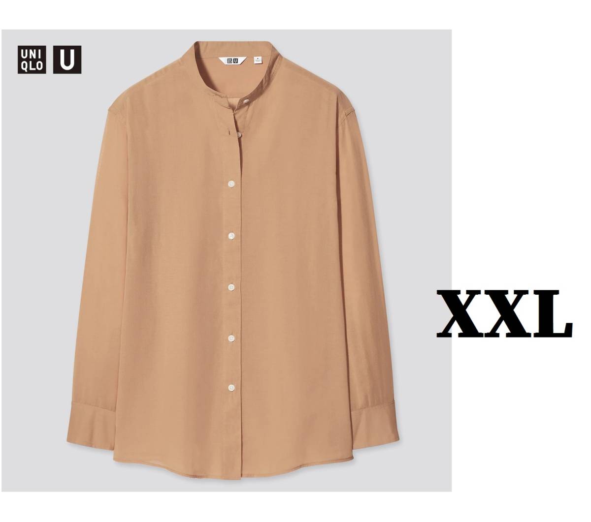 即決 未使用 XXL 3XL 19号 21号 大きいサイズ ◆シアーコットンシャツ ユニクロU_画像1