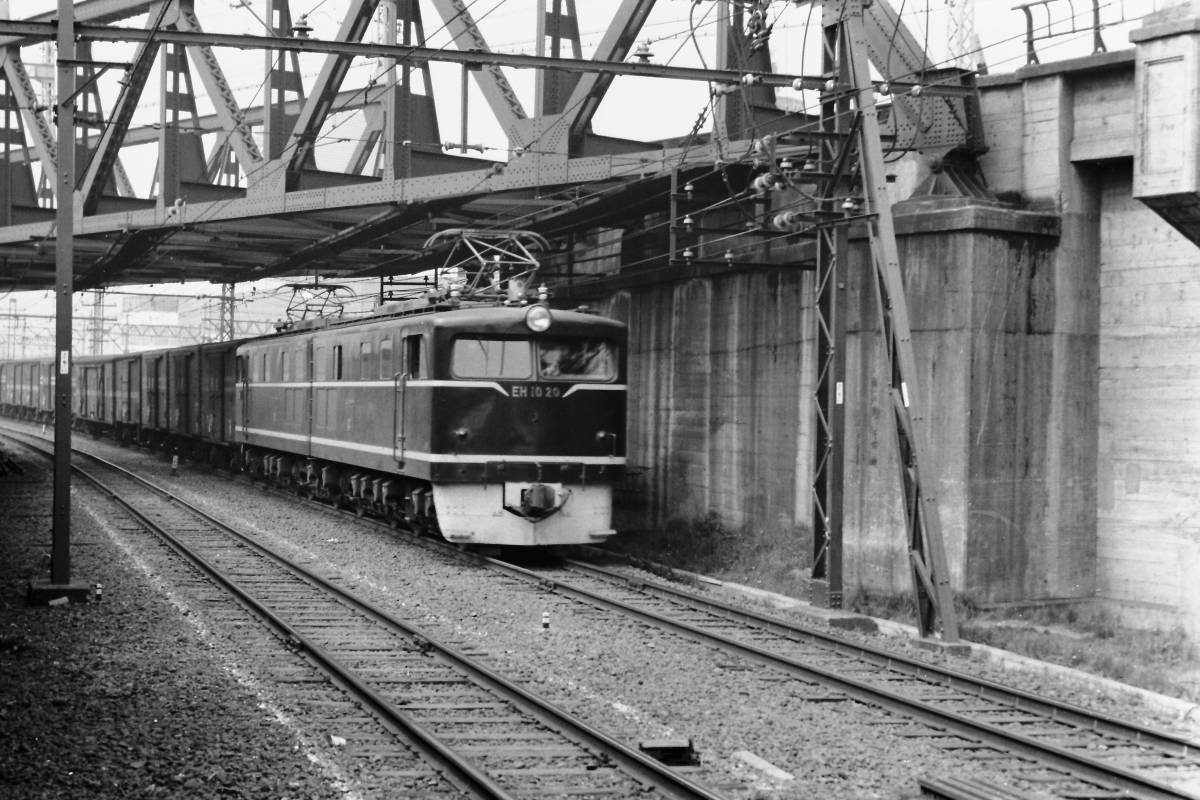 (B23)528 写真 古写真 鉄道 鉄道写真 ヨ5001 EH1020 他 昭和36年頃 フィルム 変形 白黒 ネガ まとめて 6コマ _画像9