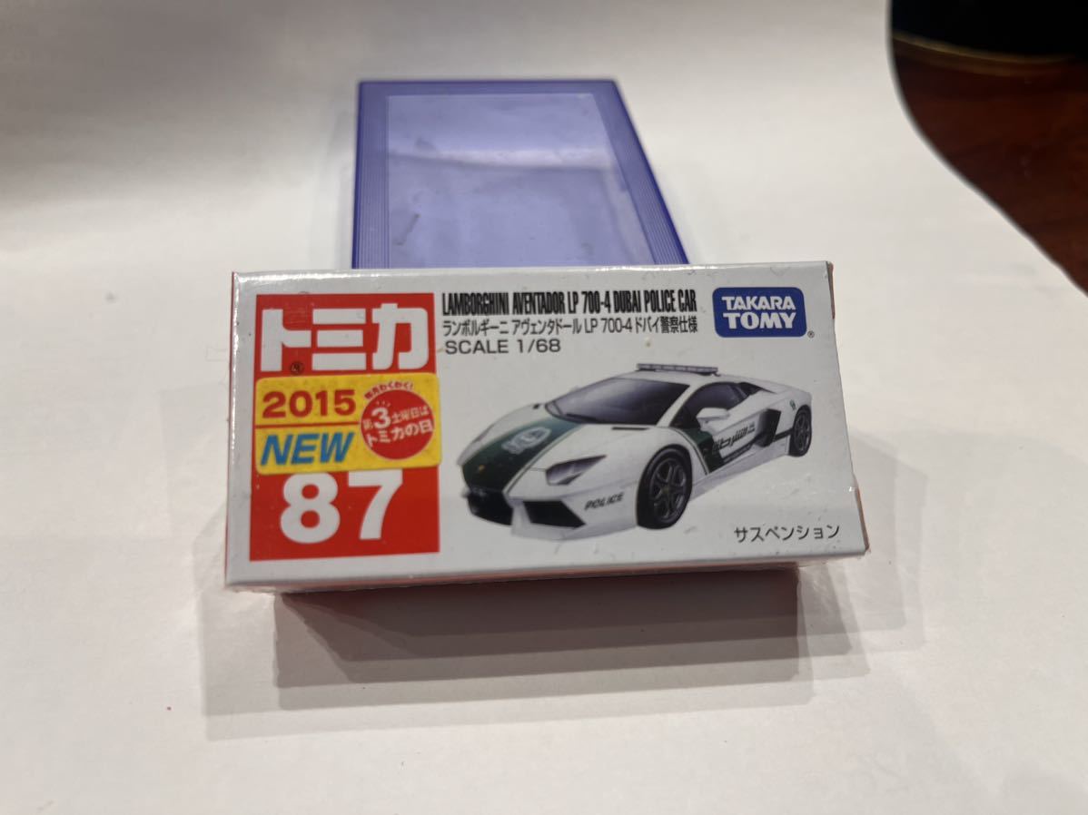 絶版トミカ限定 1/64?ランボルギーニアヴェンダドールLP700-4ドバイ警察仕様ポリスカー未使用他HOTWHEELS等多数出品定形外同梱可_画像1