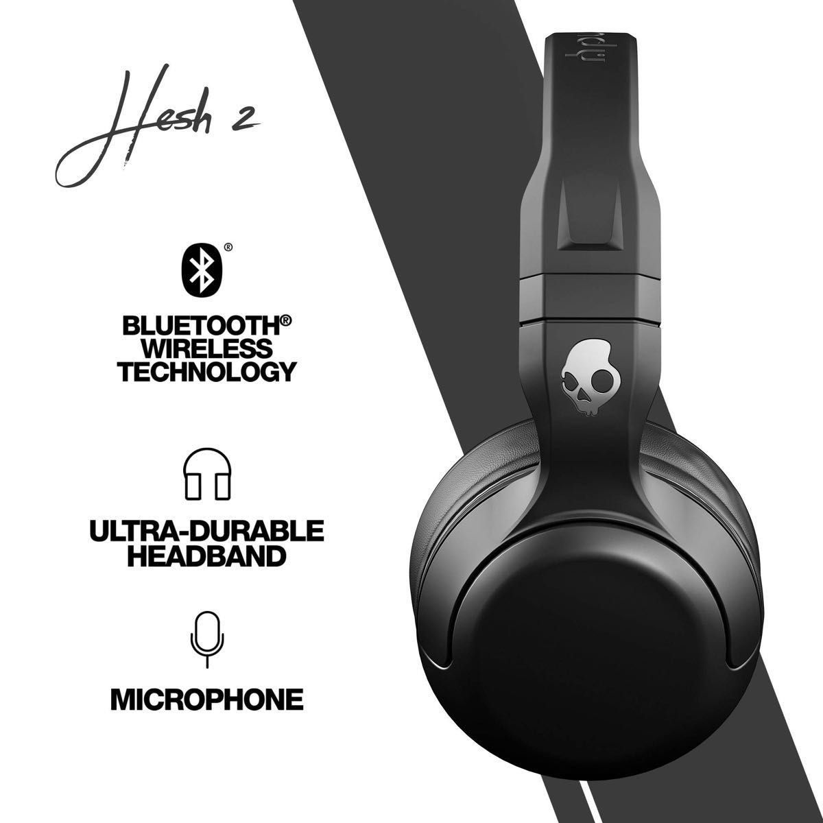 Skullcandy Hesh2 Wireless Black ワイヤレスヘッドホン Bluetooth OVER-EAR
