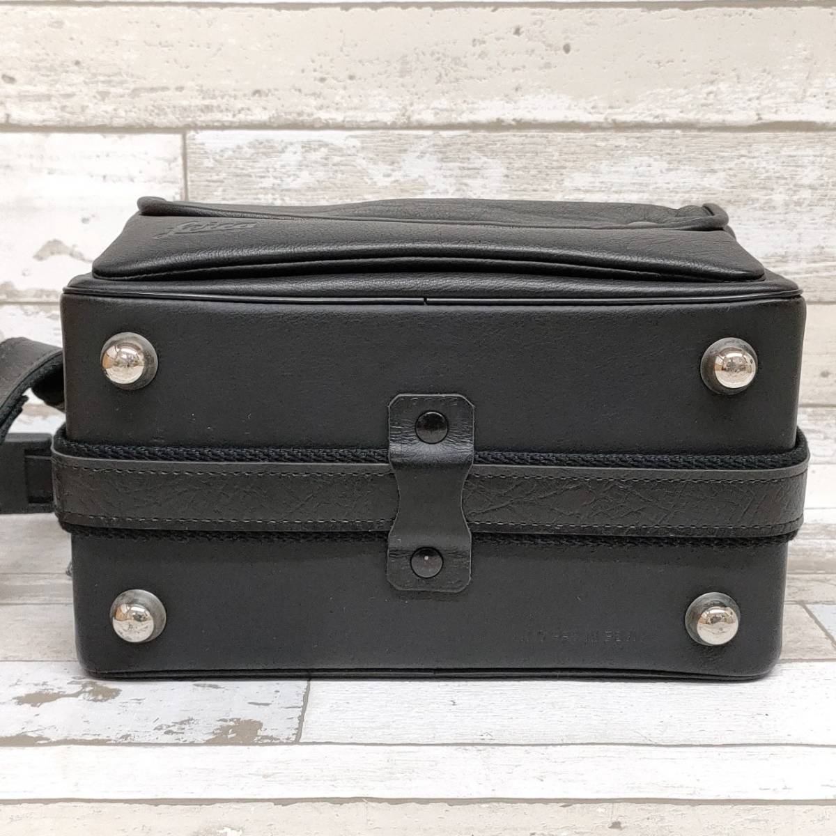 Leica ライカ 本革レザー カメラバッグ 25×19×15cm ショルダー_画像5