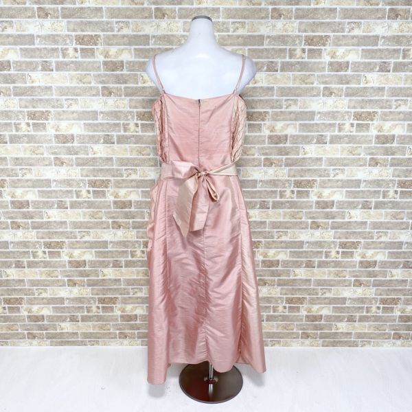 1円 ドレス MING SHENG キャミドレス 大きなサイズ ピンク カラードレス キャバドレ 発表会 イベント　中古１４２７_画像4